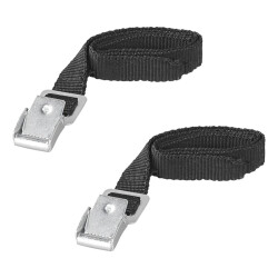 4 x Spanngurt kurz in der Farbe schwarz für z.b Fahrrad pro STK L 50 cm B 1,8 cm