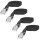 4 x Spanngurt kurz in der Farbe schwarz für z.b Fahrrad pro STK L 50 cm B 1,8 cm