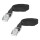4 x Spanngurt kurz in der Farbe schwarz für z.b Fahrrad pro STK L 50 cm B 1,8 cm
