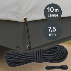 2x Spanngummi oder Spannseil L10m Anhängernetz und Abdeckung Befestigung Expanderseil – Planenbefestigung für Anhänger