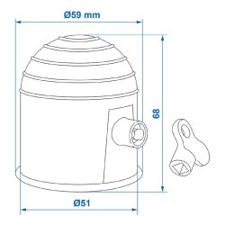Schutzkappen 10er Set für Anhängerkupplung...