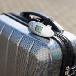 AS Digitale Gepäckwaage mit LCD Anzeige 10 x 4 x 3 cm Kofferwaage Lift bis 40 kg AS