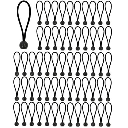 60x Expanderschlinge 15cm Set Spanngummi Planenspanner + Kugel Plane Zeltgummis