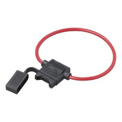1x KFZ Sicherungs-Halter Flachsicherung max. 30A für...