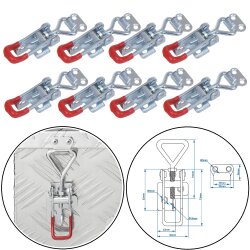 8x Spannverschluss für Kisten &...