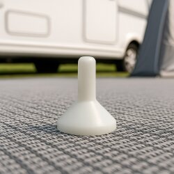 30x Regenschutzkappen aus Kunststoff, Regenabweiser für Zeltstange Ø 33 mm, verhindert Wasseransammlungen Länge 44 mm