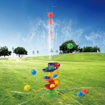 Wasserspielzeug Garten Badespaß Wasserspaß Kinderspass Ballspiel 22,5x22,5x41cm