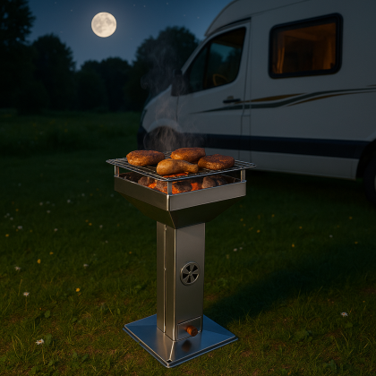 Schwenkgrill Mit Feuerschale, Schwenkgrill, Holzkohlegrill, Inkl. Grillrost,Höhenverstellbarer Kette Und Dreibein (H:152 Cm),Zum Grillen Und Heizen Im Freien