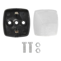 Positionsleuchte, Weiß, Ø65 mm, E9 geprüft, 12V/24V, Anhänger, Begrenzungslicht