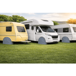 4x Radabdeckung Wohnwagen XL Ø78cm – Reifenabdeckung Wohnmobil - Radschutzhülle 15 bis 16 Zoll, auch für Anhänger – UV-beständiger, wetterfester Reifenschutz – robust und langlebig