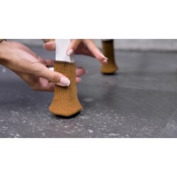 4x Stuhlsocken Stuhl Socken Stuhlbein Socken Stuhlbeinsocken Fußbodenschutz