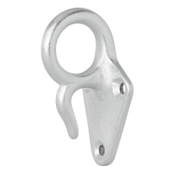 10 STK Planenhaken für Anhänger aus Gusseisen verzinkt 70 x 40 mm