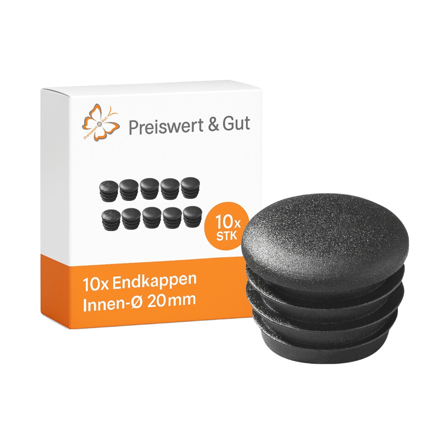 INCREWAY Versandrohr-Endkappen Aus Kunststoff - 64mm Weiße Schutzkappen Für Papp-Rohre (24 Stück)