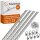 4 STK Airlineschiene 60 cm mit 8 x Fitting, Zurrschienen 28 x Schrauben Belastung 8,31 KN bei 30 Grad, 8,59 KN bei 45 Grad