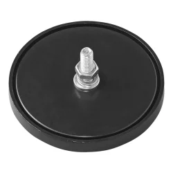 8x Reflektor Weiß Ø60mm Katzenaugen für Anhänger Seitenstrahler mit Bolz M5 Mutter und Unterlegscheibe, Grundplatte