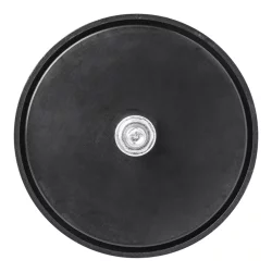 8x Reflektor Weiß Ø60mm Katzenaugen für Anhänger Seitenstrahler mit Bolz M5 Mutter und Unterlegscheibe, Grundplatte