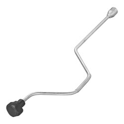 Handkurbel 19 mm Adapter-Verlängerung 620 mm für Wohnwagen Kurbelstützen Anhänger Stützen manuelle Kurbel Stahl geeignet für höhenverstellbare Stützen Caravan Camping