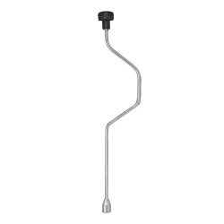 Handkurbel 19 mm Adapter-Verlängerung 620 mm für Wohnwagen Kurbelstützen Anhänger Stützen manuelle Kurbel Stahl geeignet für höhenverstellbare Stützen Caravan Camping
