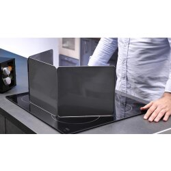 AS Spritzschutz mit Antihaftbeschichtung 25x23cm – Spritzschutz Pfanne und Küche, Küchenrückwand, Herd Pfannenspritzschutz AS