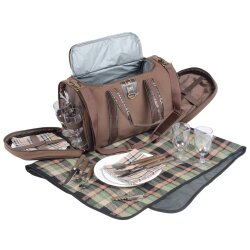AS Picknicktasche 29 tlg Picknickkorb Picknick Set...