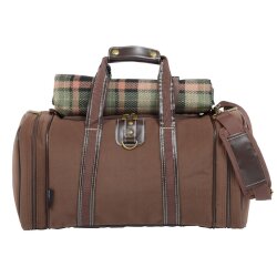 AS Picknicktasche 29 tlg Picknickkorb Picknick Set Kühlfach, Picknickdecke Tasche AS