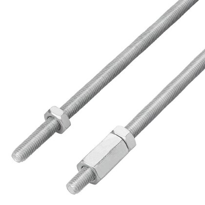 Bremsgestänge Anhänger 2x1M Gewindestange M10 Bremszubehör Einachsbremsgestänge