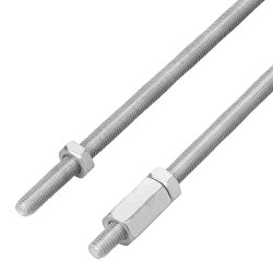 Bremsgestänge Anhänger 2x1M Gewindestange M10 Bremszubehör Einachsbremsgestänge