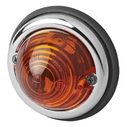 Begrenzungsleuchten Set 2 Stück 70 mm orange 12V 24V E9 geprüft Positionsleuchten für Anhänger Wohnmobil Wohnwagen Fahrradträger Transporter vielseitig einsetzbar ohne Leuchtmittel