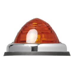 Begrenzungsleuchten Set 2 Stück 70 mm orange 12V 24V E9 geprüft Positionsleuchten für Anhänger Wohnmobil Wohnwagen Fahrradträger Transporter vielseitig einsetzbar ohne Leuchtmittel