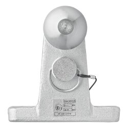 1× Anhängerkupplungskugel Ø50mm D21 S350 Kugelkopf zweifach Ausführung 3,5t Stützlast 350kg E11 R55 silber für Maulkupplung Zugmaul 90mm Lochabstand inkl. Befestigungsbolzen