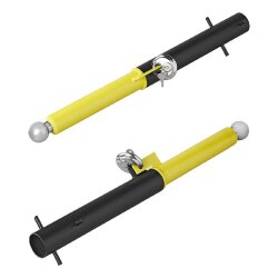 Parkstütze mit Rundbügel-Schloss – abnehmbar für 50 mm Kugelkupplungen, inkl. Bodenhülse