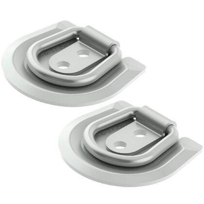 2 x Zurröse Zugbelastung LC 250 daN 250 Kg Verzurröse Stahl Silber
