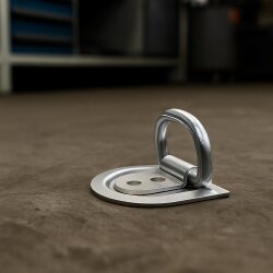 Zurrmulde Anhänger DEKRA Metall 250 daN zur Ladungssicherung Nachrüstung für Anhängerboden und Ladefläche Set 4 Stück