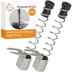 2x Kabelschutzfeder Anhänger und Wohnwagen L218mm...