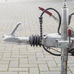 2x Kabelschutzfeder Anhänger und Wohnwagen L218mm Kabelfeder für dicke Stecker