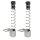 2x Kabelschutzfeder Anhänger und Wohnwagen L218mm Kabelfeder für dicke Stecker