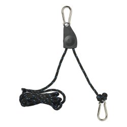 Flaschenzug Set Seilzug mit Ratsche & Umlenkrolle 2 x 2,5 m Ø6 mm Tragkraft 136 kg gesamt 68 kg je Stück für Werkstatt Garage Camping Hängesystem Set 2 Stück