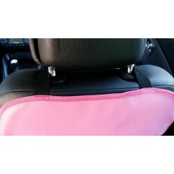 Rückenlehnenschutz Auto Deluxe Rücksitzschoner Pink Autositzschutz mit Gummizug