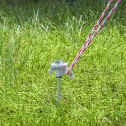 10x Schraubheringe Camping Metall 20 cm Heringe Erdanker zum schrauben Zelt Ø7mm