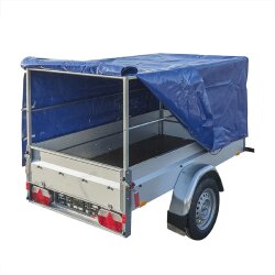 Anhängeraufbau Anhänger Aufbau Aufsatzgitter Anhängeraufsatzgitter Gitteraufsatz Anhänger Metallaufbau – kompatibel mit Stema Basic 750 – 2075 x 1140 x 900 mm