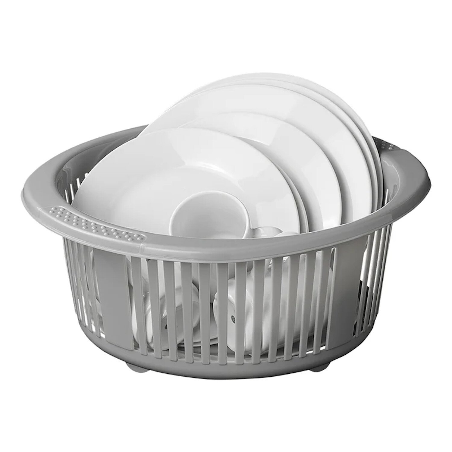 Runder Abtropfkorb Ø32cm für Camping Geschirr und Küche