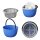 Waschschüssel Camping Kunststoff 15 Liter Spülschüssel mit Korbeinsatz D 35 cm