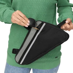 Rahmentasche Fahrrad 29x21x6cm eBike Oberrohr mit Netztasche mit 3 Schlaufen