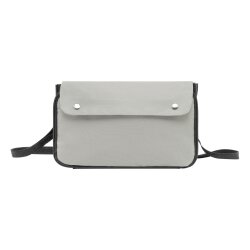 Fahrradtasche Lenkertasche 25x15,5x8,5 cm Fahrrad Tasche Lenker Klettverschluss Regenhaube Polyester Hauptfach Reißverschlussfach Schultergurt abnehmbar Handschlaufe