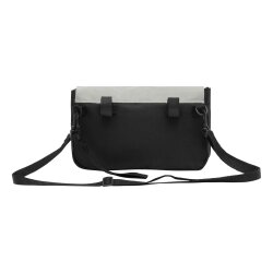 Fahrradtasche Lenkertasche 25x15,5x8,5 cm Fahrrad Tasche Lenker Klettverschluss Regenhaube Polyester Hauptfach Reißverschlussfach Schultergurt abnehmbar Handschlaufe