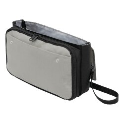 Fahrradtasche Lenkertasche 25x15,5x8,5 cm Fahrrad Tasche Lenker Klettverschluss Regenhaube Polyester Hauptfach Reißverschlussfach Schultergurt abnehmbar Handschlaufe