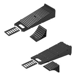 2x Auffahrkeile profilgeformt für Wohnmobil & Wohnwagen – Höhenausgleich, Gripp, Unterlegkeil, 5000 kg Achslast