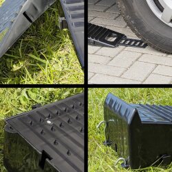 2x Auffahrkeile profilgeformt für Wohnmobil & Wohnwagen – Höhenausgleich, Gripp, Unterlegkeil, 5000 kg Achslast