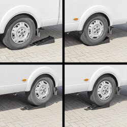 2x Auffahrkeile profilgeformt für Wohnmobil & Wohnwagen – Höhenausgleich, Gripp, Unterlegkeil, 5000 kg Achslast