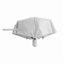 Automatik Taschenschirm Kompakt und Handlich für Reise und Alltag, Großer Unisex Regenschirm mit 101 cm Durchmesser Grau